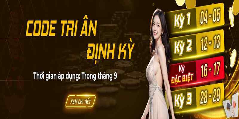 Code tri ân khách hàng được 888B phát thường xuyên